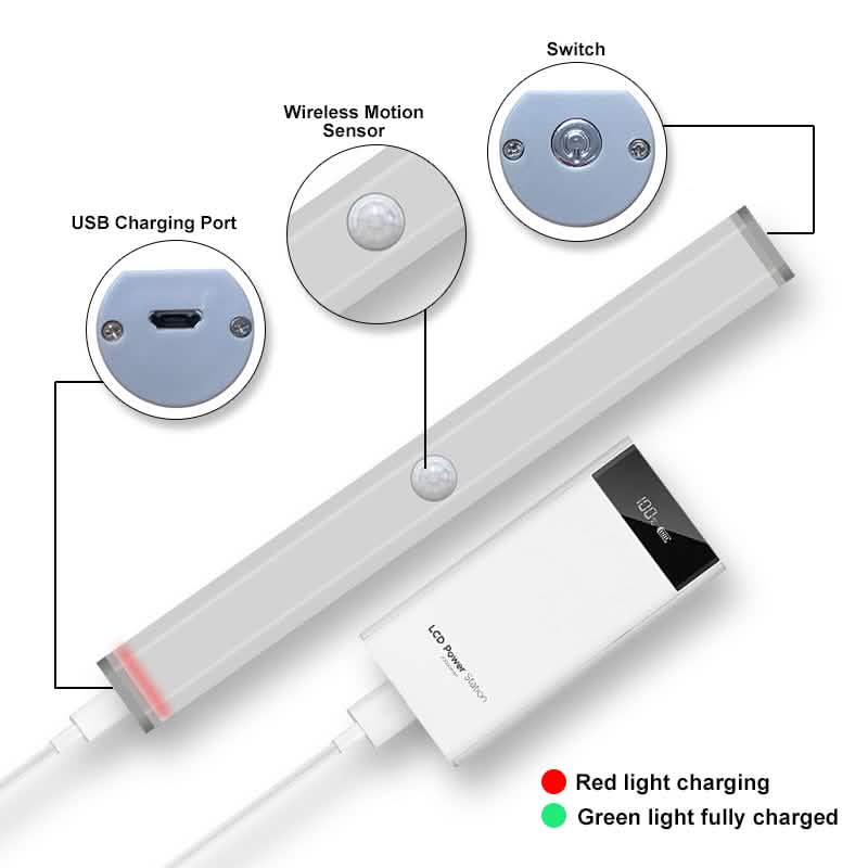 4-Pack LED Motion Sensor Light – Stick Anywhere, No Wiring Needed