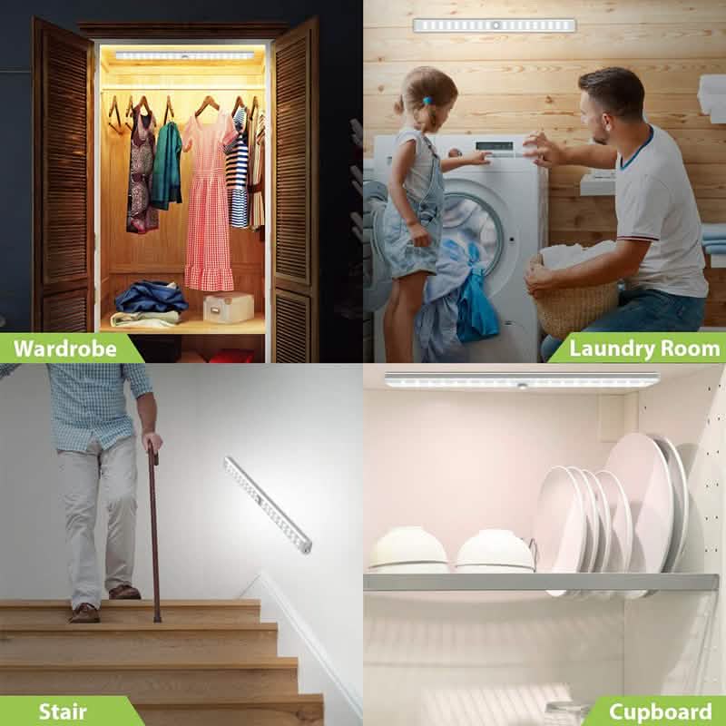 4-Pack LED Motion Sensor Light – Stick Anywhere, No Wiring Needed
