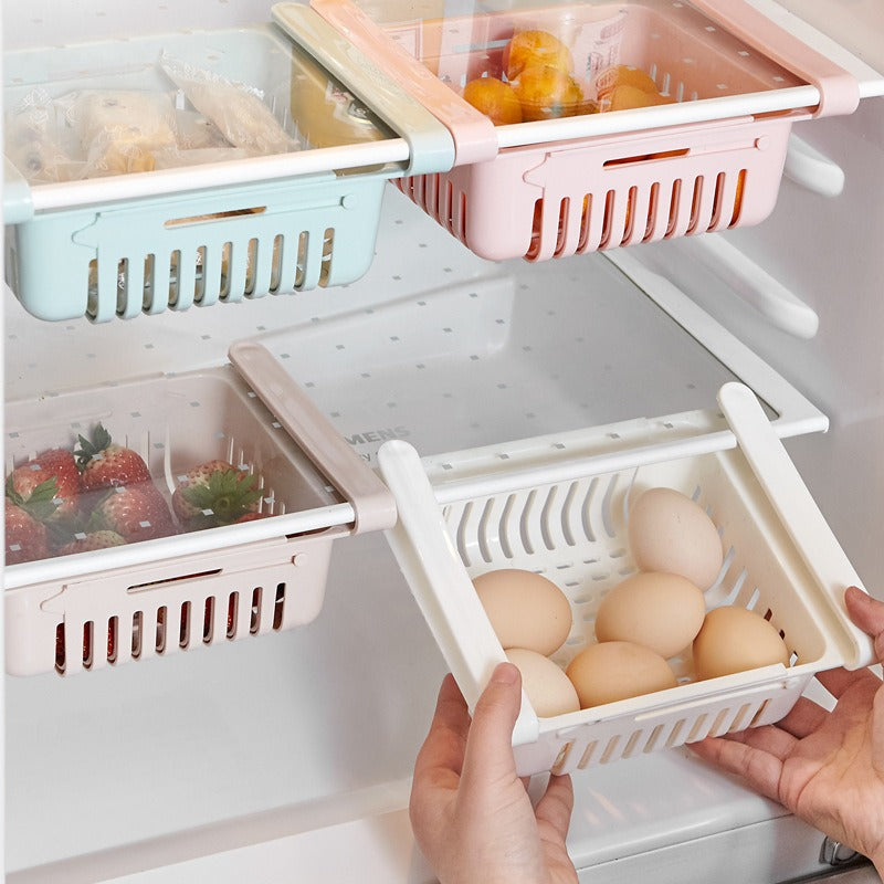 Retractable Fridge Organizer Divider – Adjustable Shelf Separator