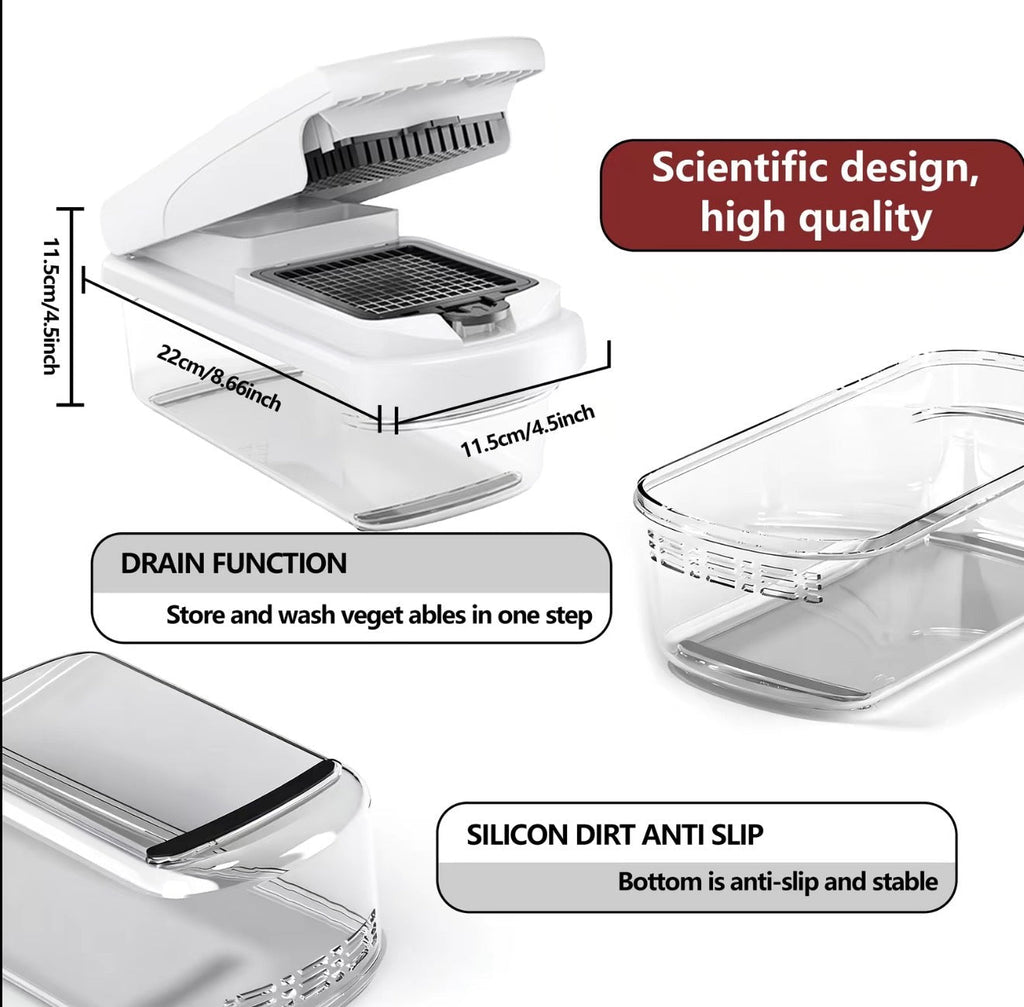 SlicePro Multi-Blade Vegetable Chopper – Chop, Slice & Dice Fast