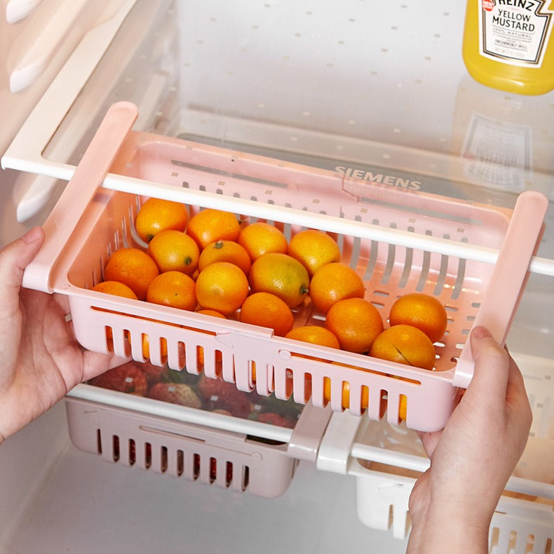 Retractable Fridge Organizer Divider – Adjustable Shelf Separator