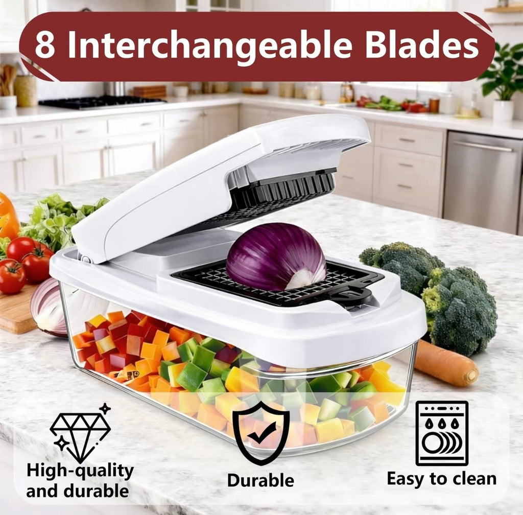 SlicePro Multi-Blade Vegetable Chopper – Chop, Slice & Dice Fast