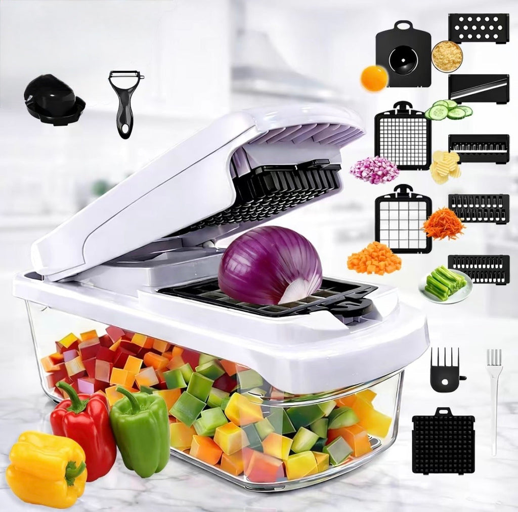 SlicePro Multi-Blade Vegetable Chopper – Chop, Slice & Dice Fast