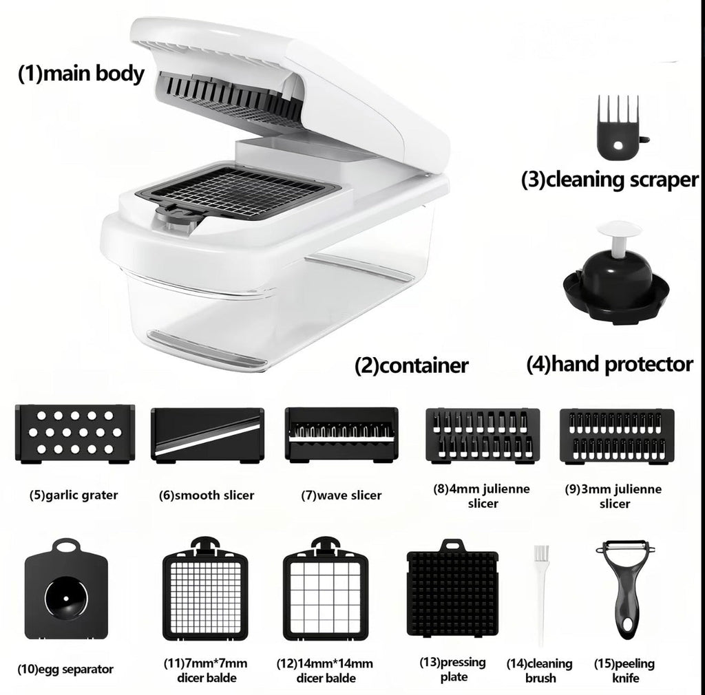 SlicePro Multi-Blade Vegetable Chopper – Chop, Slice & Dice Fast