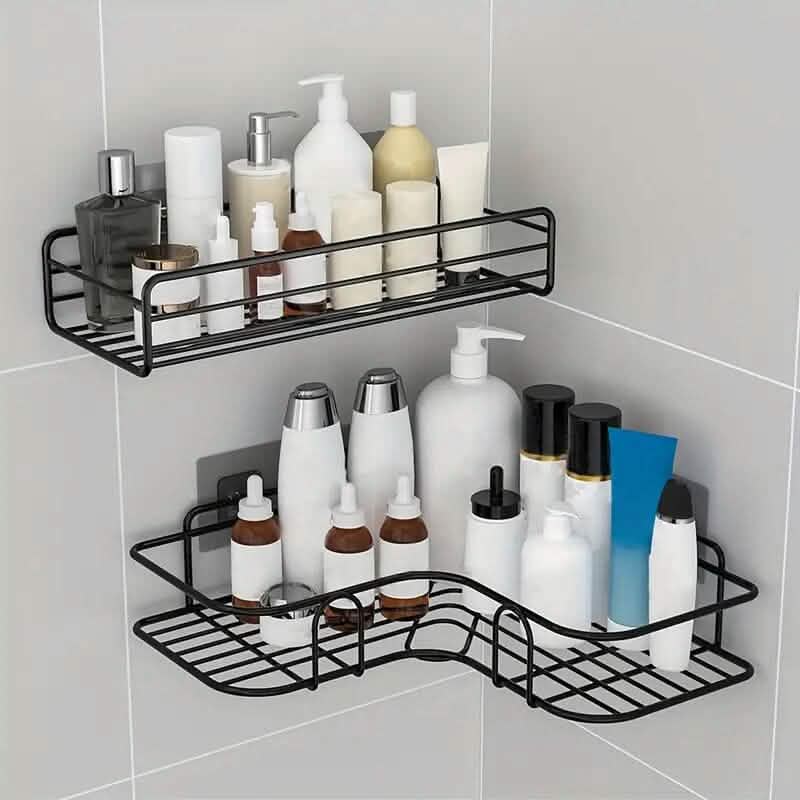 Heavy-Duty Wall Mounted Corner Shower Caddy – Rust-Proof Storage